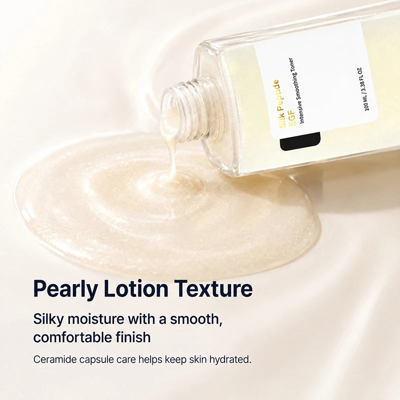 Silk Peptide & EGF Softening Toner Deeply Moisturizes Refreshing Texture Improves Rough Skin Softens Dull Liquid Korea Skincare