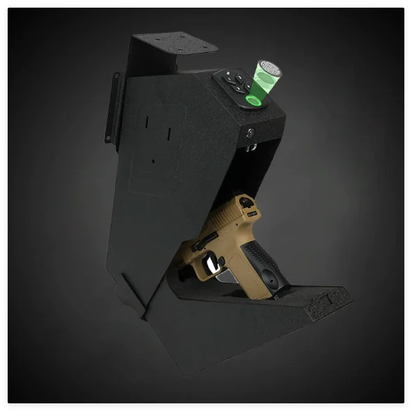 OS519FC 2-in-1 fingerprint password pistol safe European and American wall mounted pistol Box