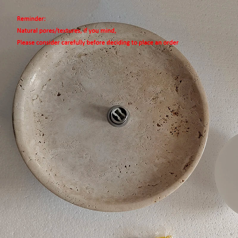 Japan Wabi Sabi Cream Natural Stone Porch Balcony Lighting Modern New Style Fresh Disc Shape Home Room Decoration Ceiling Lamp