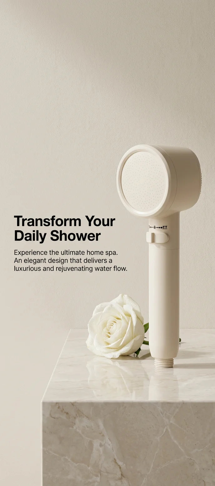 High Pressure Filter Shower Head Double Sided Handheld Macaron Sprayer Chlorine Removal for Bathroom