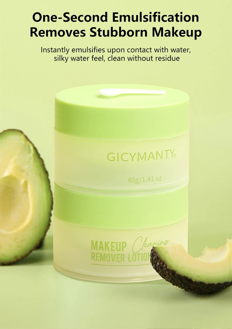 Makeup remover cream deeply cleanses the face, eyes, and lips with a gentle and non irritating makeup remover oil