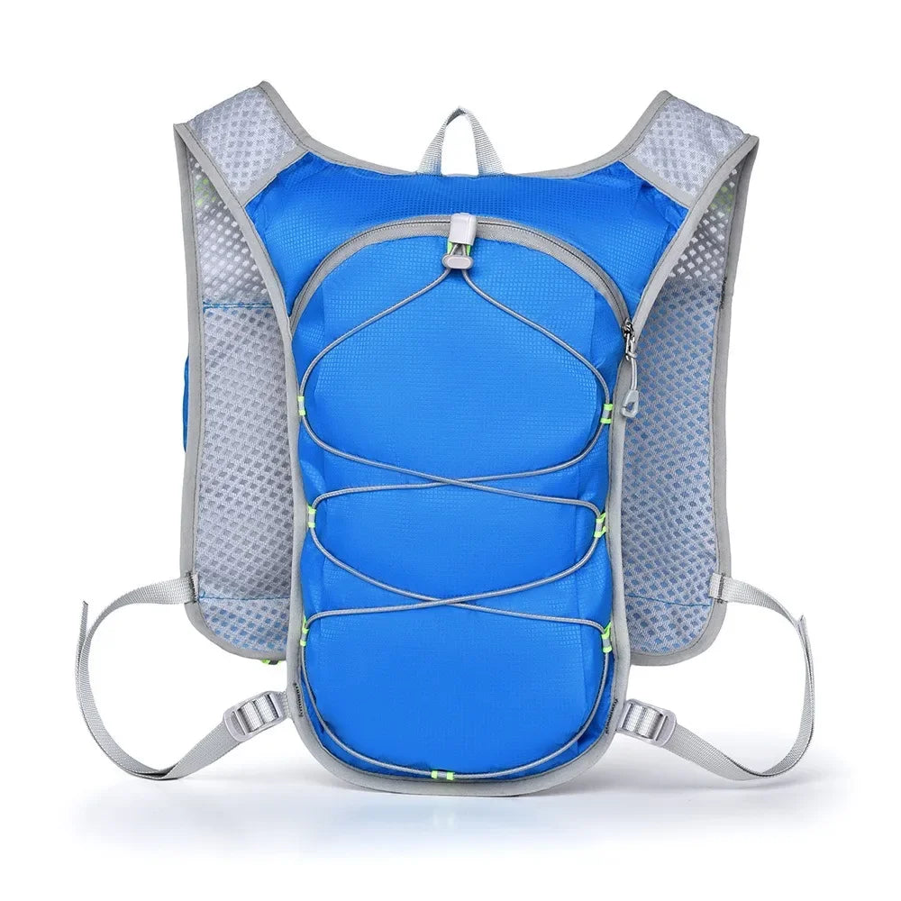 Waterproof Polyester Running Water Bottle Storage Vest Breathable With Phone Holder Marathon Hydrating Backpack Reflective
