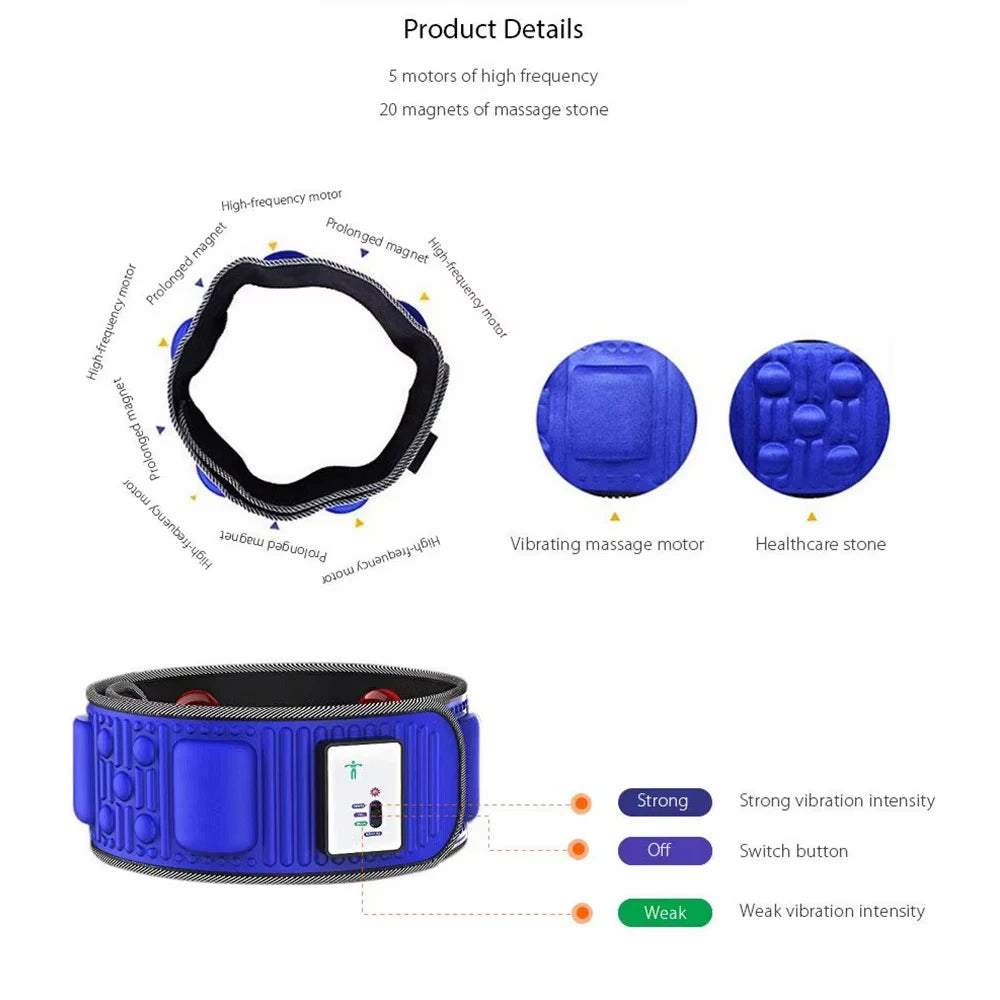 X5 Slimming Belt Vibration Fat Shake Machine Lazy Sports Fat Burning and Reducing Massager Massage Belt Muscle Stimulator