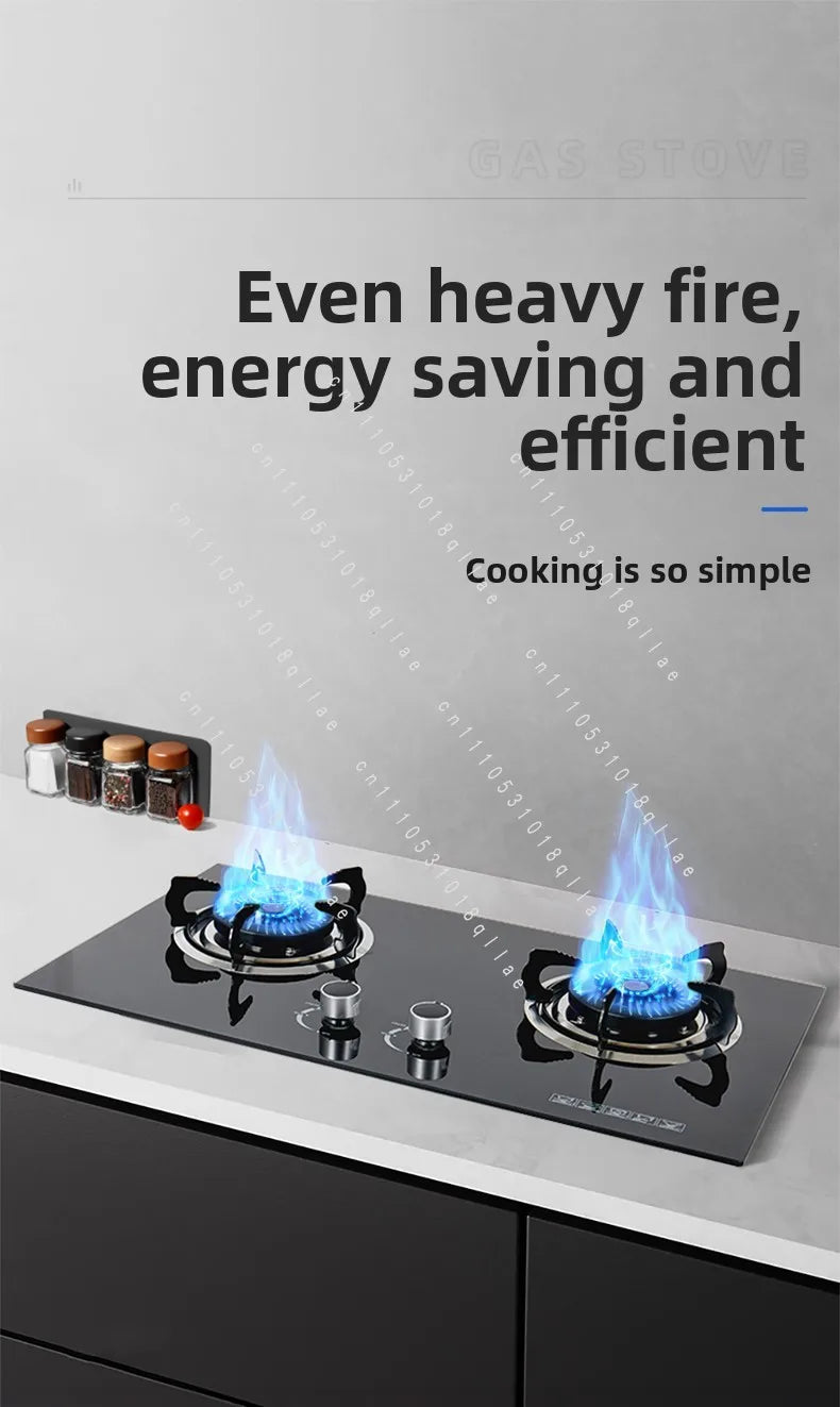 Kitchen Appliances Built-in Stove Tempered Glass Table 3 Gas Stove