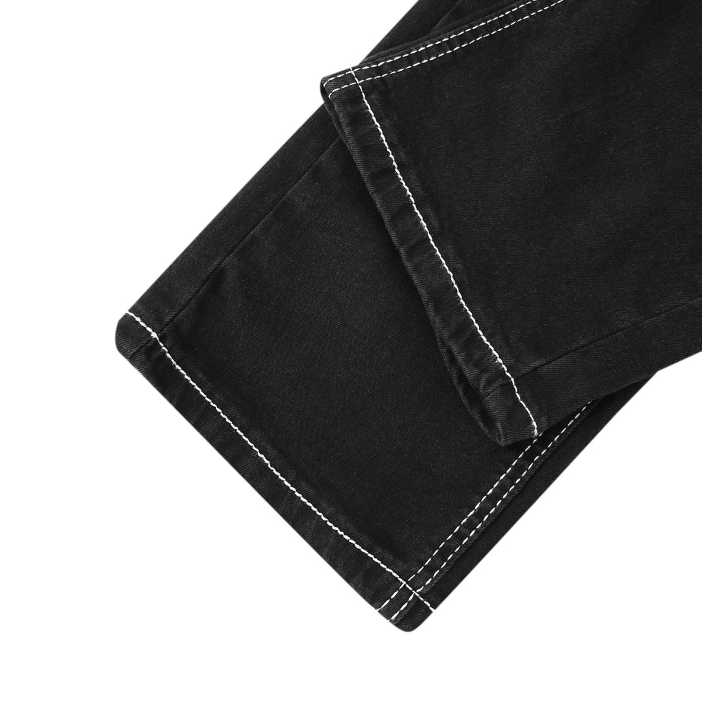 Kakan - High-quality Men's Personalized Double-line Jeans, New Dark Blue, Light Blue, Black Jeans K05-8878 In Spring and Autumn