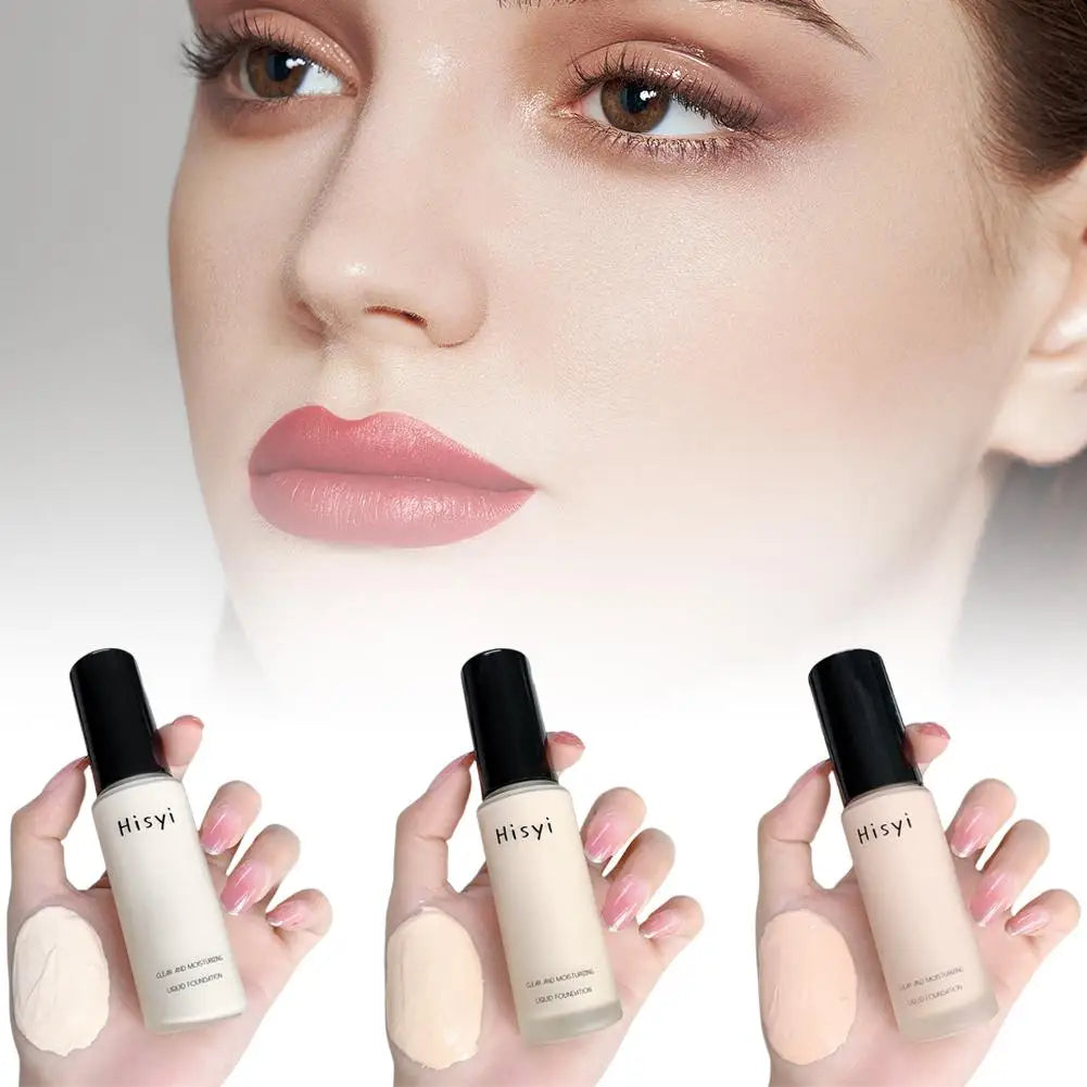 Full Coverage Liquid Foundation Natural Plain Face Cream Waterproof Concealer Base for Blemishes Liquid Foundation