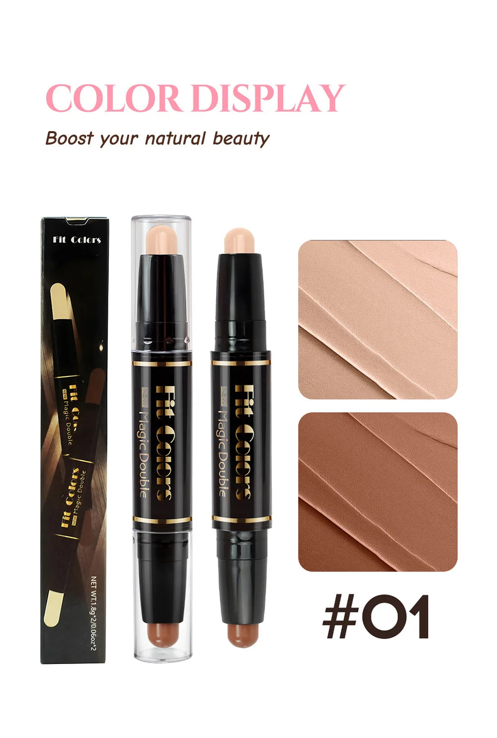 Double Head Highlight Pen Face Make Up Liquid Waterproof Contouring Foundation Contour Makeup Concealer Stick Pencil Cosmetics