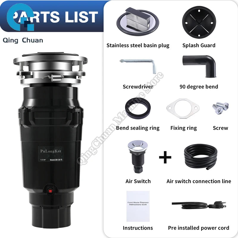 Food Waste Disposer Commercial Seven Stage Grinding Intelligent Kitchen Waste Disposer Grinding Household Waste disposer