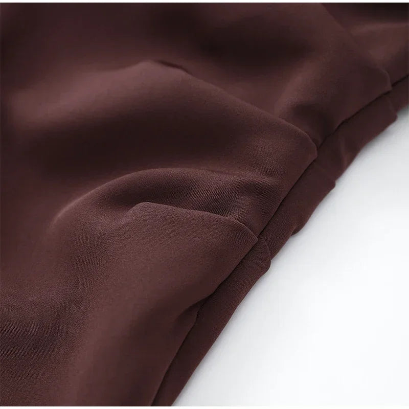 Women Sexy Square-neck Halter Mini Dress 2025 Pleated Sleeveless Backless High Waist Bodycon Dresses New Summer Lady Party Gowns