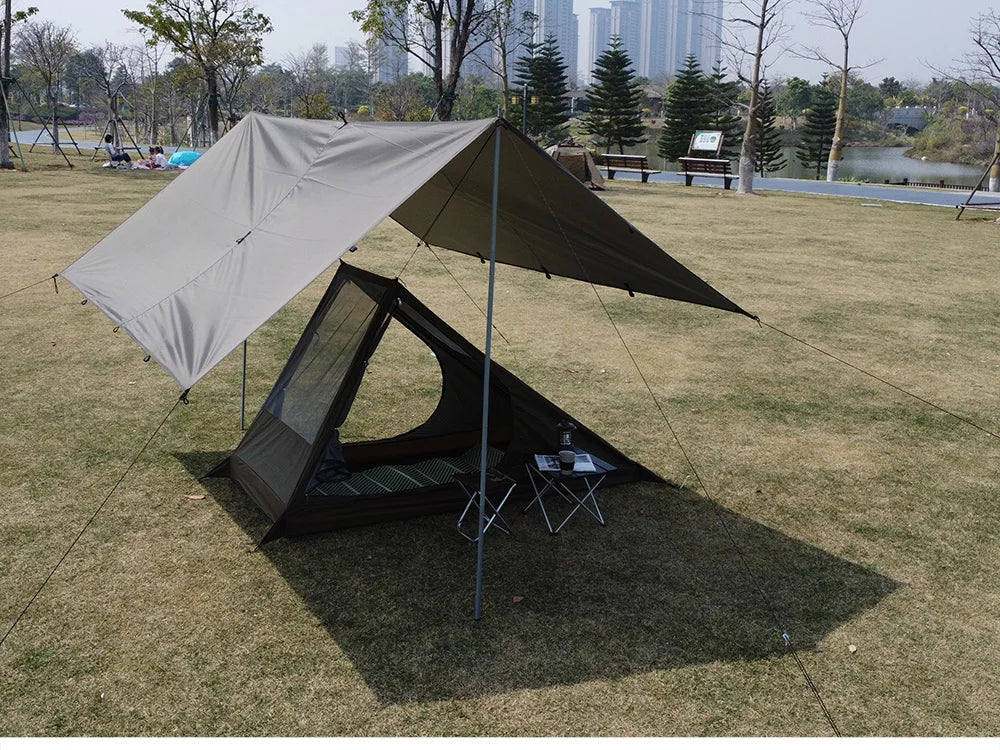 Airy 1 Mesh Tent Trekking Pole Tent Lightweight Solo Tent Camping Tarp Tent Hiking backpacking Single One Person Tent Shelter