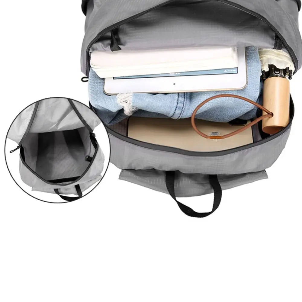 Large Capacity Foldable Backpack Folding Waterproof Mountaineering Bag Sports Knapsack Oxford Cloth Lightweight Nylon Bag Hiking