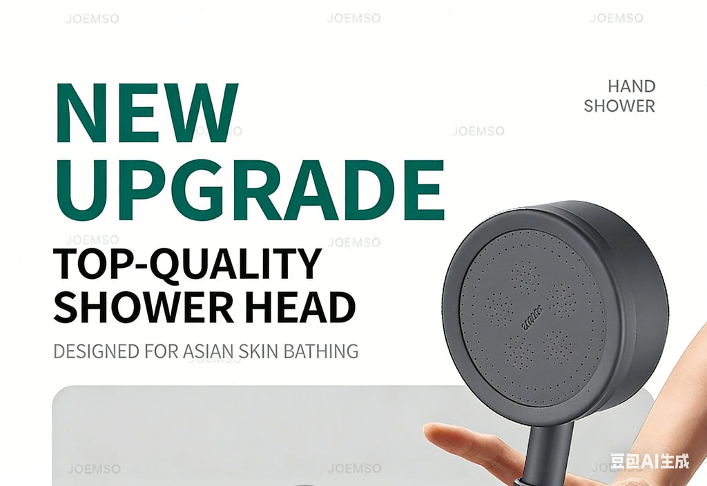 304 stainless steel shower head, handheld shower head for bathroom bathing, bathroom shower head