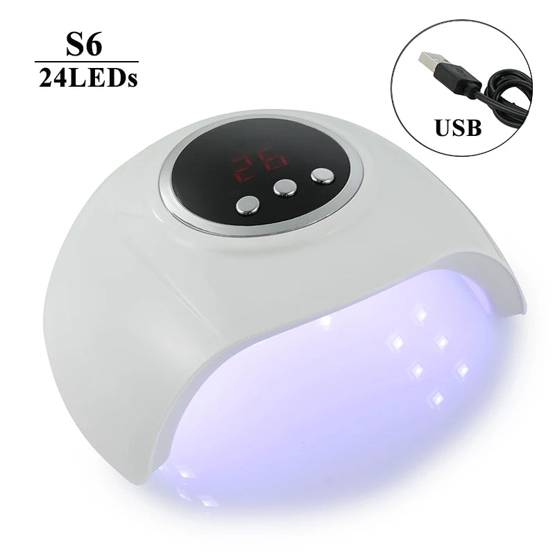 SUN X27MAX New 81LEDs UV LED Nail Lamp Powerful Nail Dryer for Gel Polish Professional Nail Art Manicure Lamp for Home and Salon