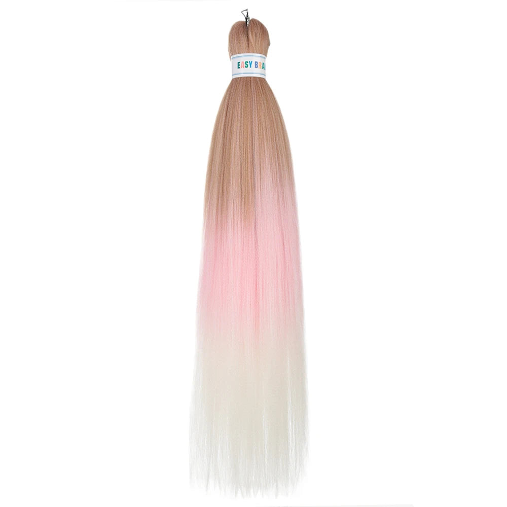 Ombre Kanekalon Braiding Hair Extensions Pre Stretched 26 Inch Synthetic Hair for Afro Jumbo Box Braids Natural Looking