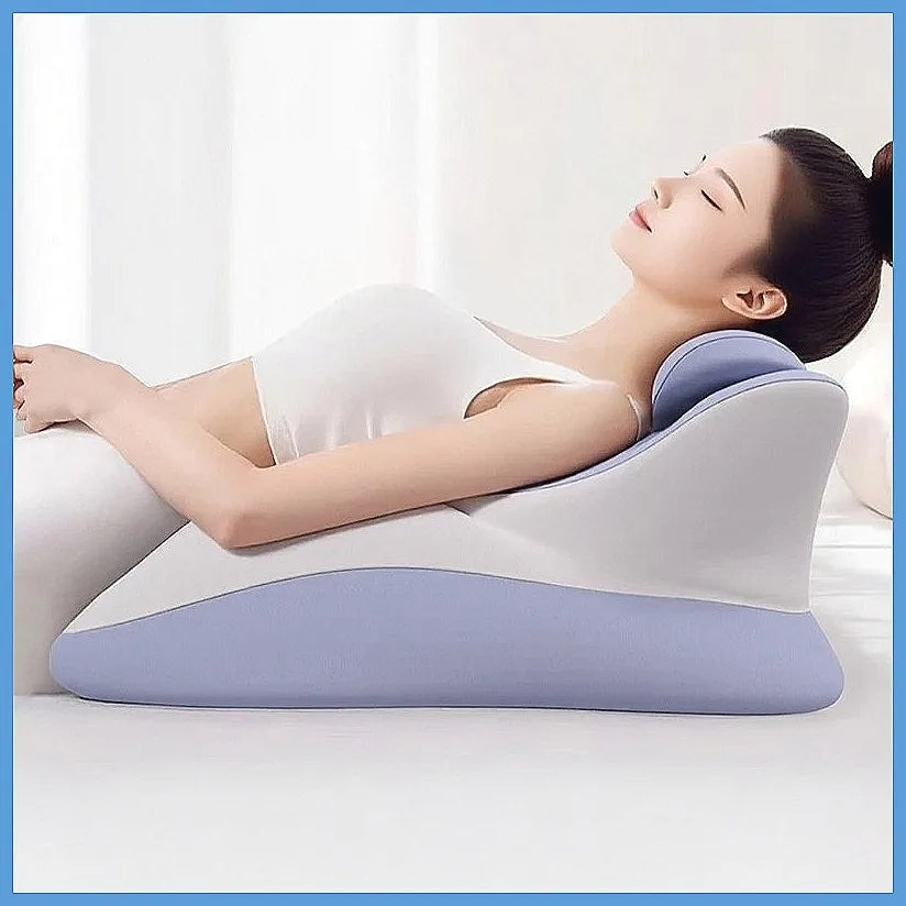 Memory Foam Bed Wedge Pillow Anti Snoring Acid Reflux Relief Neck Back Leg Pain Support for Reading Sleeping Post