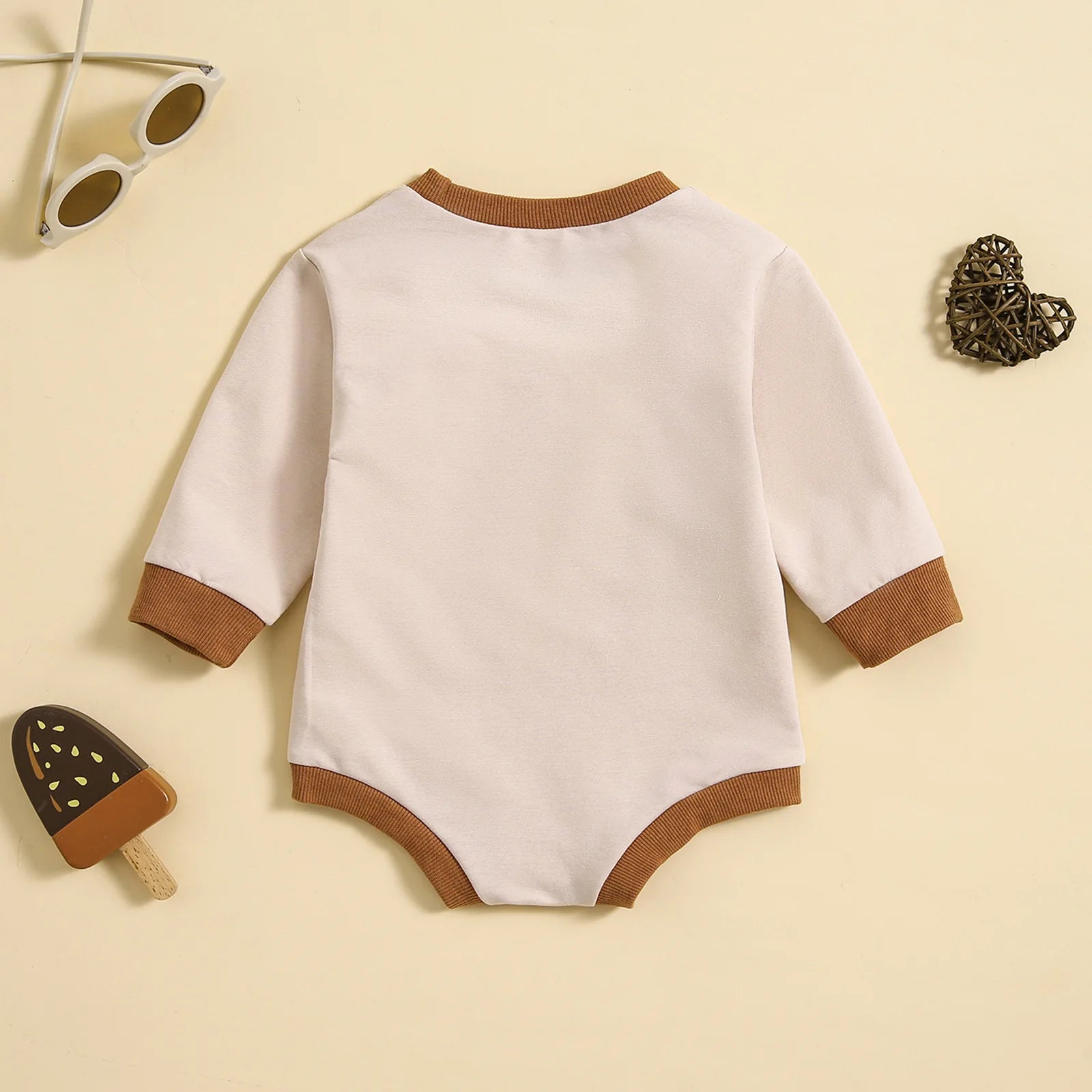 0-18M Newborn Baby Boys Girls Letters Print Playsuits Cotton Casual Long Sleeve Romper Spring Fall Toddler Infant Kids Clothing