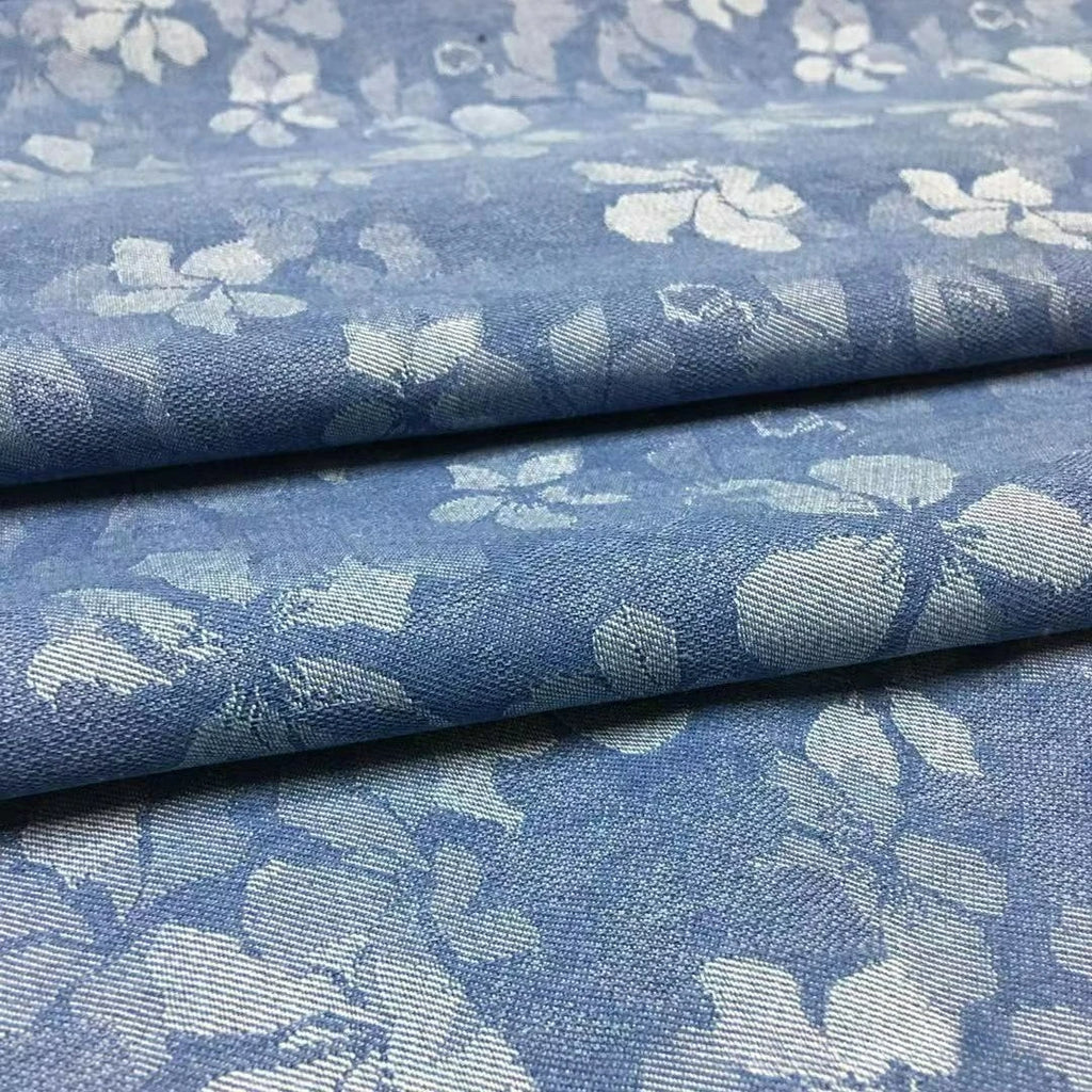 Elastic Jacquard Water Washed Denim Fabric High-end Skirts Outerwear Pants Clothing Diy Sewing Fabric