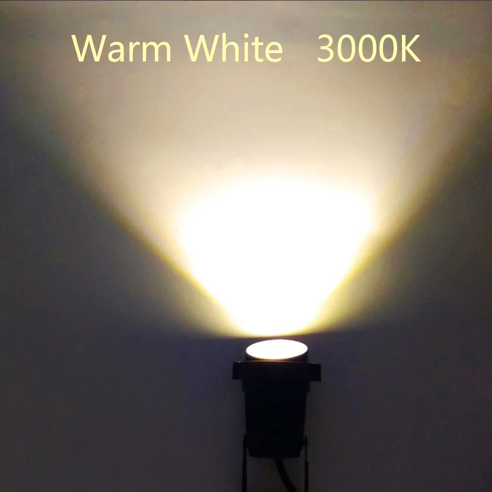 LED Lawn Light Lamp RGB Waterproof Spotlight Green Yellow Courtyard Landscape Illuminated Trees Lights Ground Mounted Floodlight