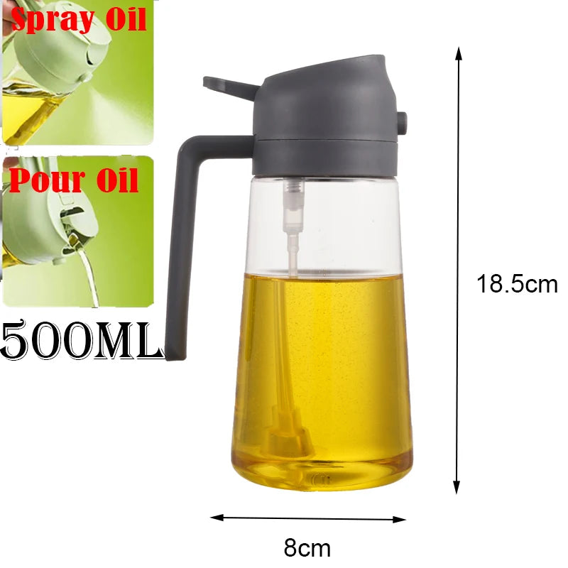 Oil Bottle Oil Spray for Cooking Household Kitchen Spray Olive Oil Barbecue Fat Control Food Grade Spray Pot Kitchen Gadgets