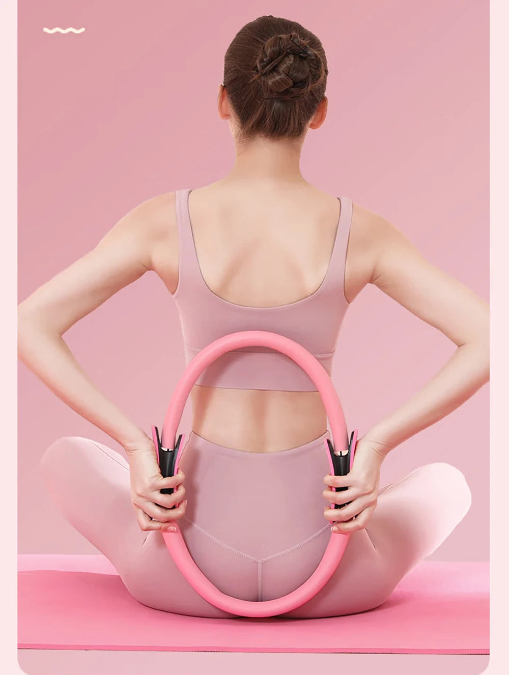 Yoga Pilates Ring Magic Circle Women Resistance Home Workout Back Thin Legs Shaping Postpartum Pelvic Floor Muscle Training