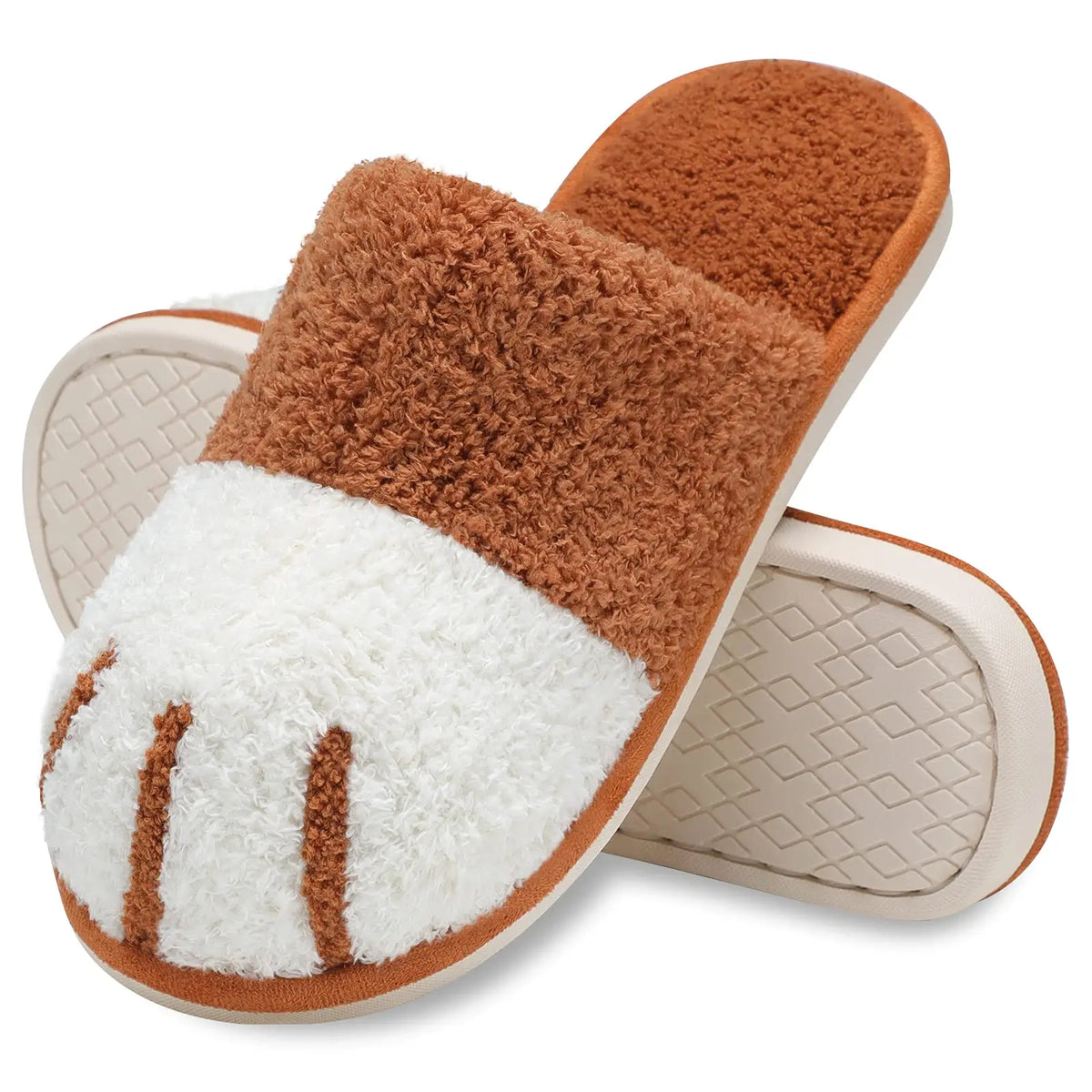 Crestar Women's Cat Paw Cozy Slippers Indoor Warm Gifts for Women Men with Memory Foam Trendy Cute Fuzzy Winter House Shoes