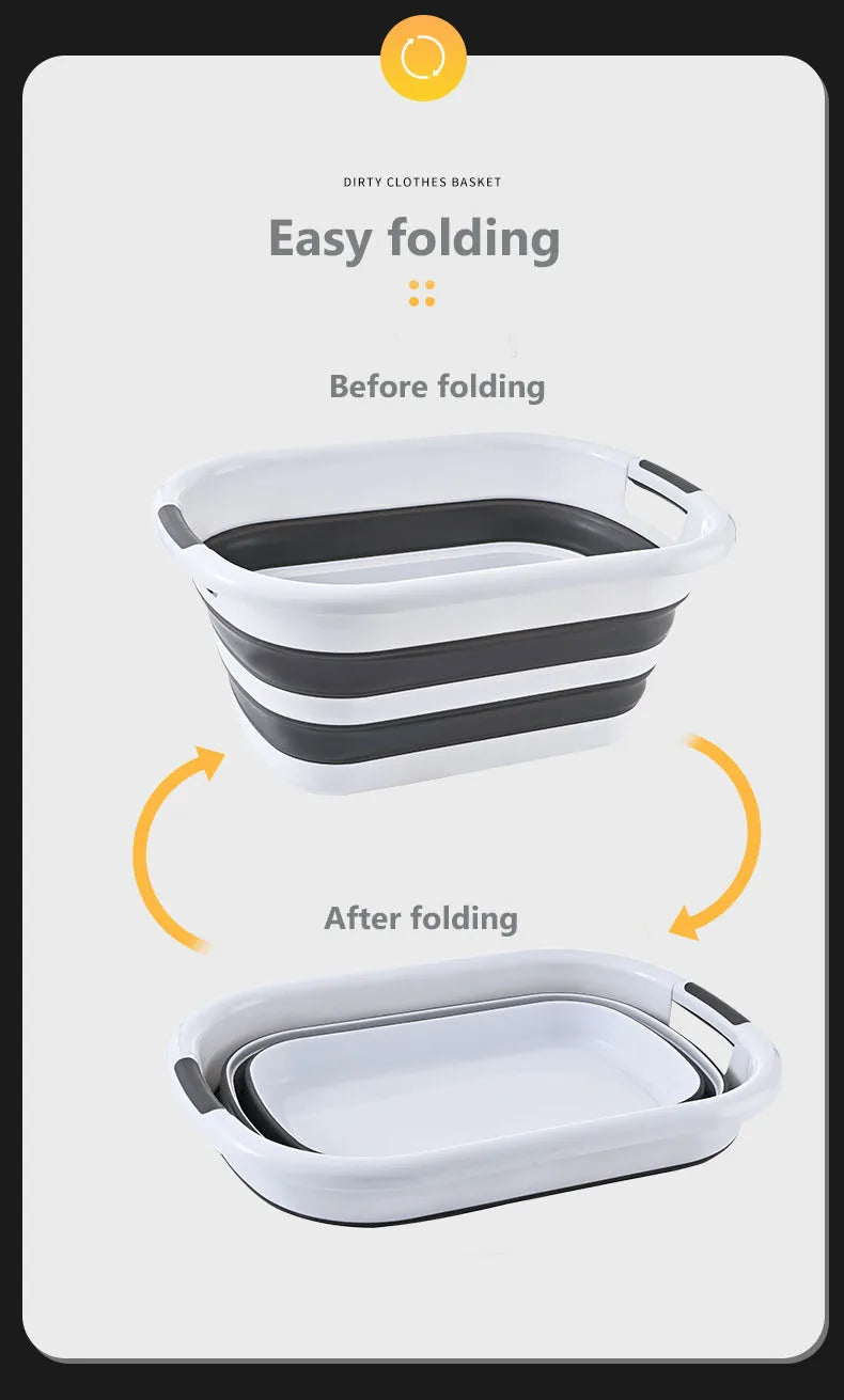 Multi-function folding storage basket large capacity dirty clothes basket cat dog pet bath basin toy home storage sorting box
