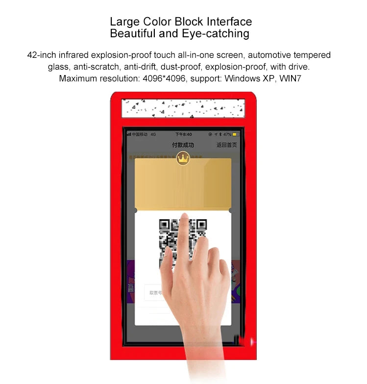 21.5-inch Intelligent Touch Screen Self-service Kiosk, Multifunctional Self-service Ordering And Payment Kiosks