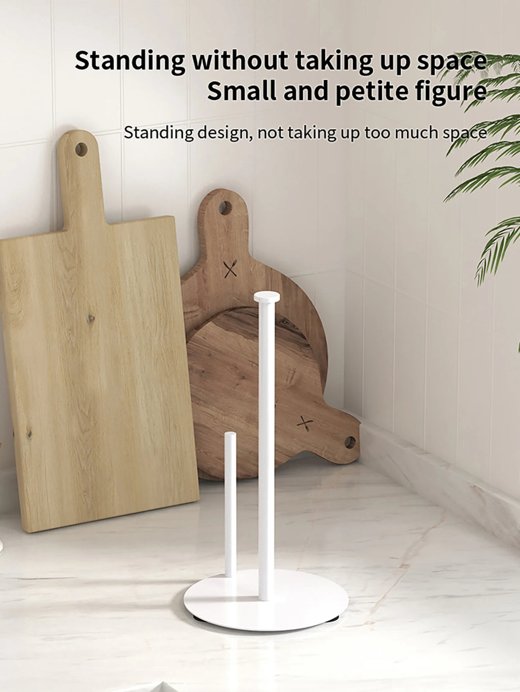 Kitchen Roll Holder with Weighted Base - Heavy-Duty Countertop Organizer, Space-Saving Design for Paper Towels, Kitchen supplies