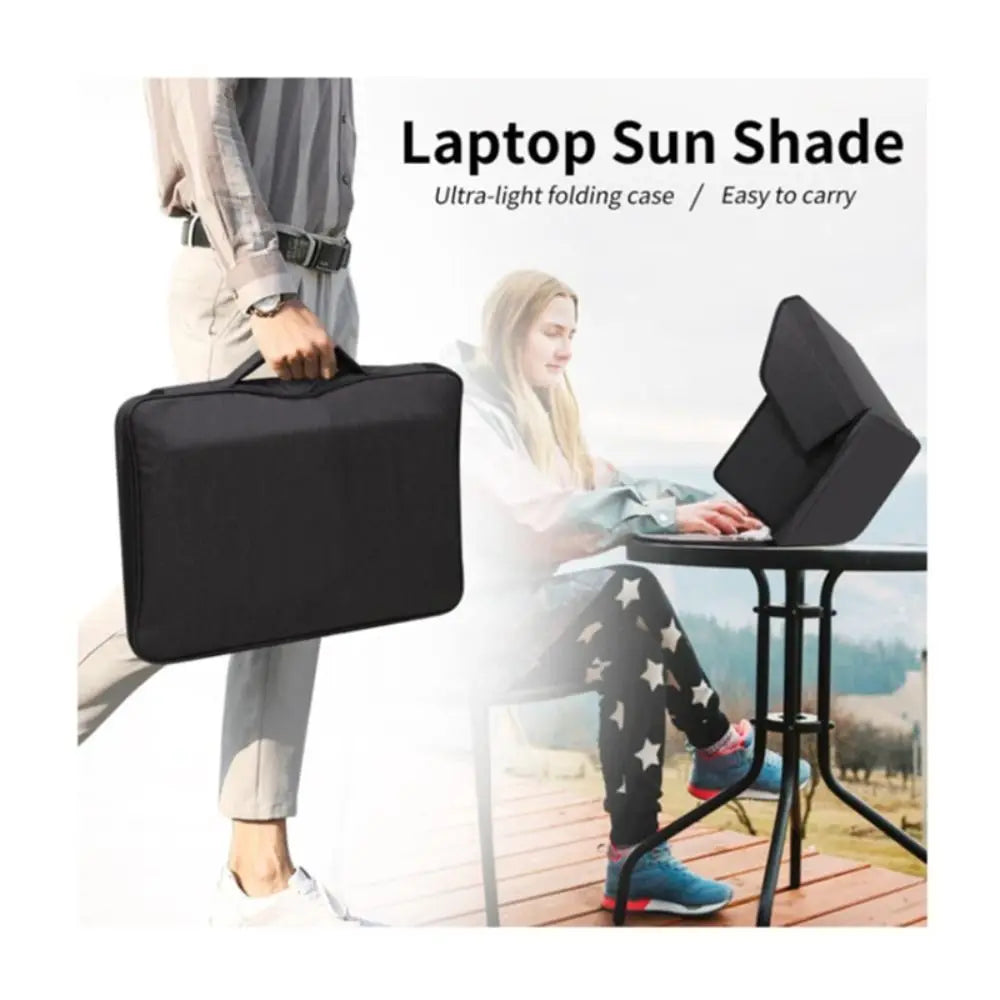 New Foldable Laptop Sun Shade Portable 12-16inch Laptop Sun Glare Shield Multi-functional Laptop Sunshade Bag Working Outside