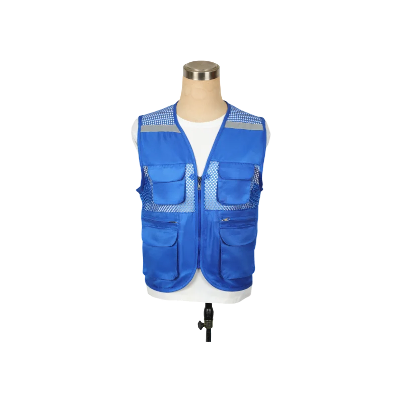 2026 Printing Logo Breathable Men's Summer Mesh Vest Photography Work Multi-Pockets Outdoors Journalist's Vest Sleeveless Vest