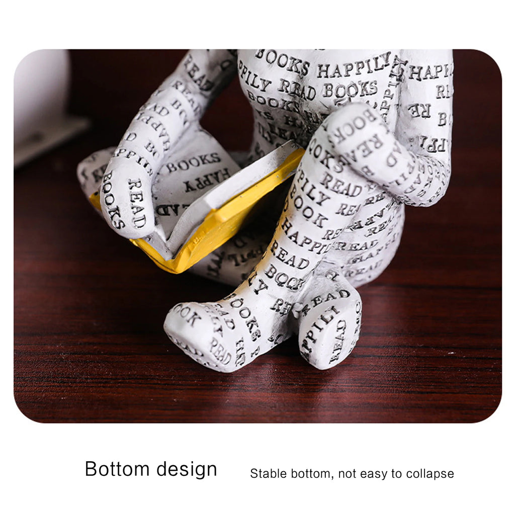 Reading Women Reading Figurines Decor Nordic Modern Thinker Statue Modern Abstract Art Sculpture Resin Bookshelf Decor Gift