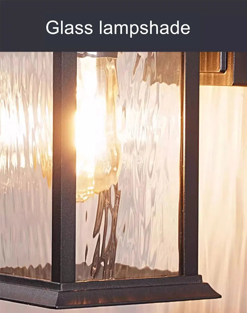 Outdoor Retro Waterproof Wall Lamps for Villa Corridor Garden Aluminum Exterior Wall Garden Walkway Decor Lighting