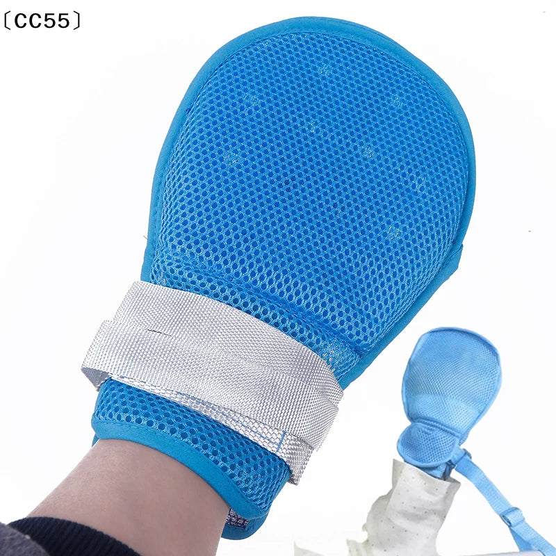1 Pcs Medical Restraint Glove Detachable Bedridden Patient Anti Fall Hand Constraint Protector Anti Scratch Fixed Glove〔CC55〕