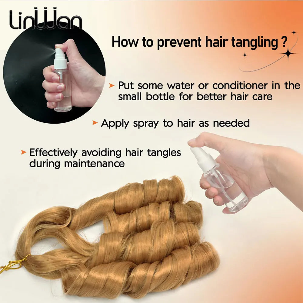 16Inch French Curls Braiding Hair Synthetic Spiral Curls Braids Hair Extensions Pre Stretched Loose Wave Braiding Hair For Women