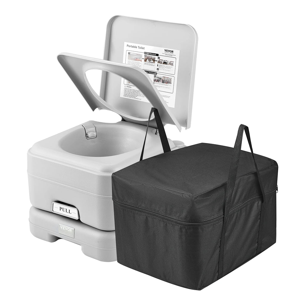 SucceBuy Portable Toilet for Camping Porta Potty Push-Button Pressurized Flush Commode Leak-proof and Odourless Portable Toilet