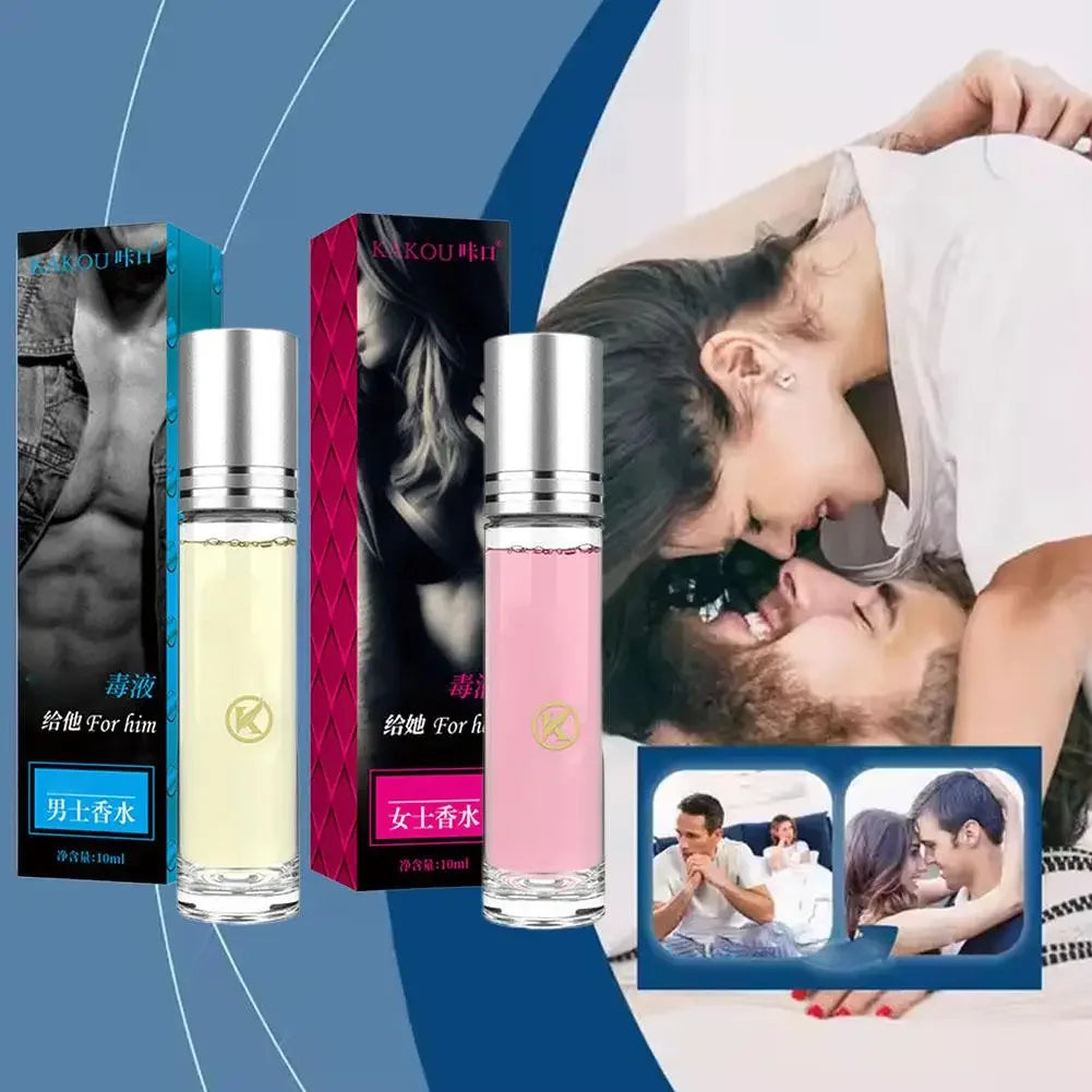 10ml Unisex Roll-On Eau De Toilette Fresh Natural Fragrance Pheromone Temptation Lasting Dating Mini Portable Ball Body Parfum