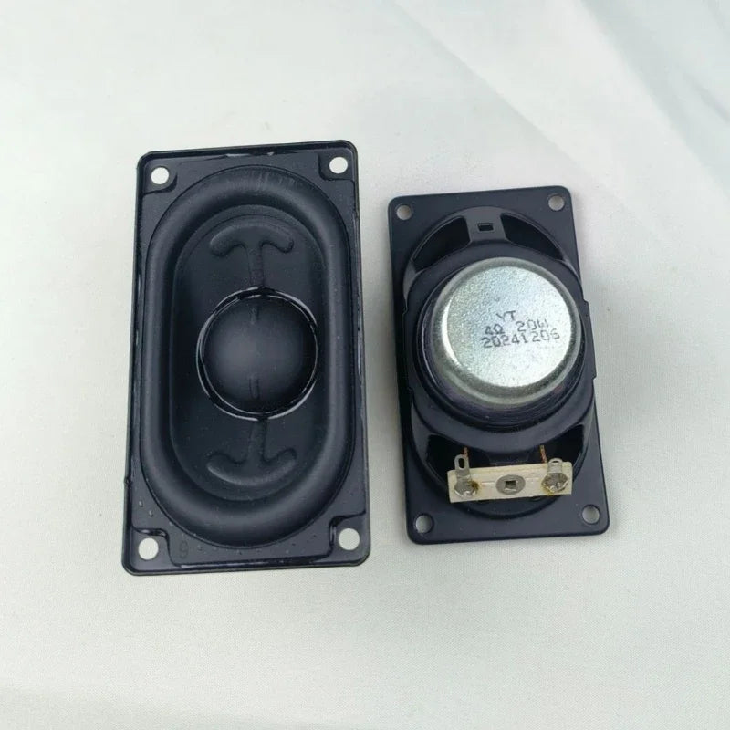 SOTAMIA 2Pcs Mini Speaker Audio 4 Ohm 20W Rectangle Full Range Loudspeaker DIY Portable Bluetooth Speaker 4580 for JBL FLIP 6