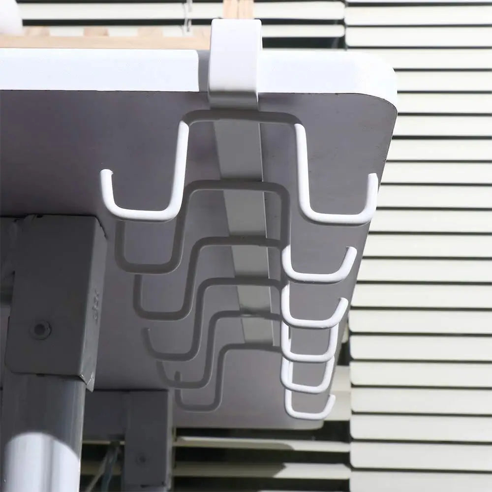 1 PCS Multifunctional Kitchen Organizer High Quality Double-row Cabinet Hook Durable Hanging Cup Holder
