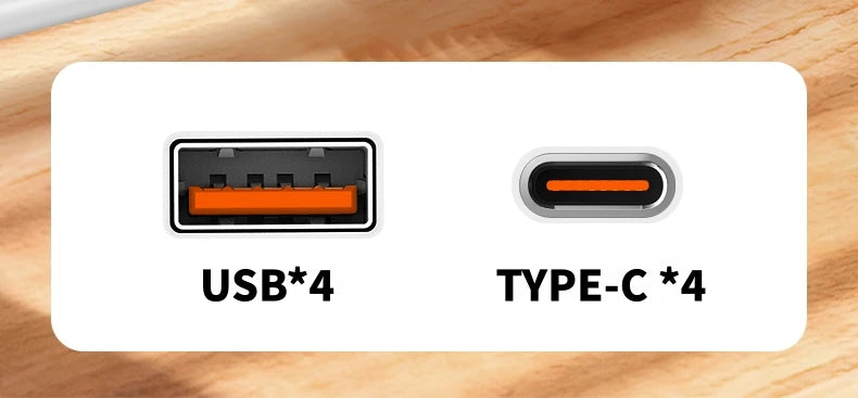 KUBIE USB Hub 8 Port Multi USB Splitter Power Adapter Multiple Expander With On Off Switch For PC Laptop MacBook Accessories