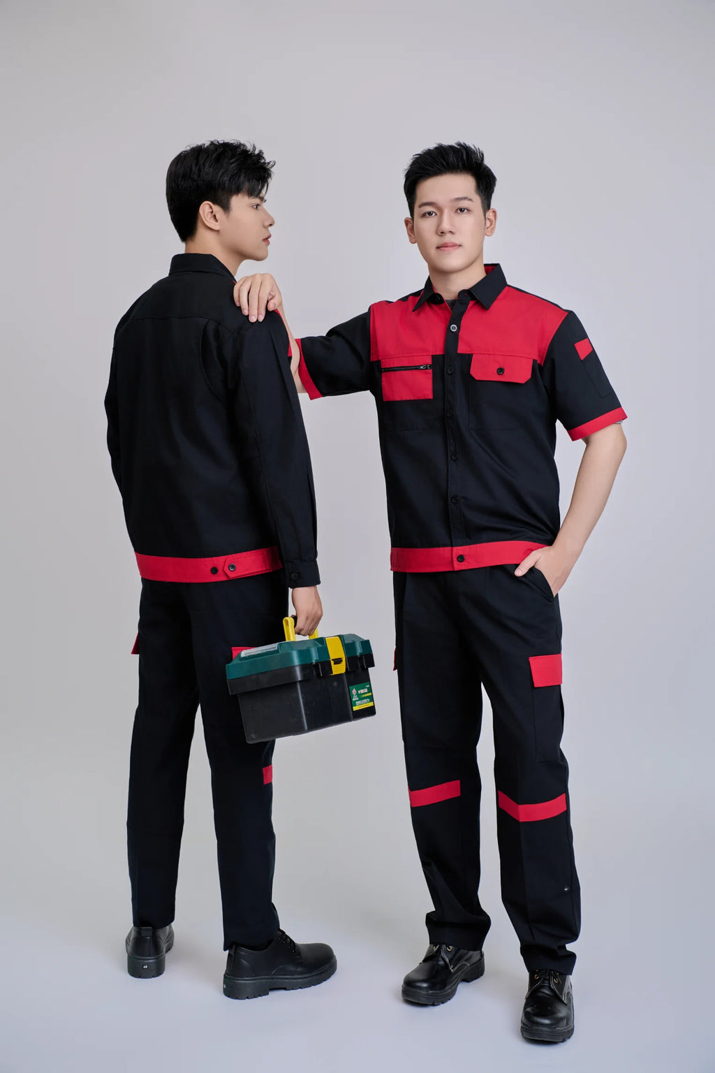 Comfortable New Hi Visibility Safety TC Fabric Women's Black Red Short-Sleeve Durable FMF Vietnamese Breathable Workwear