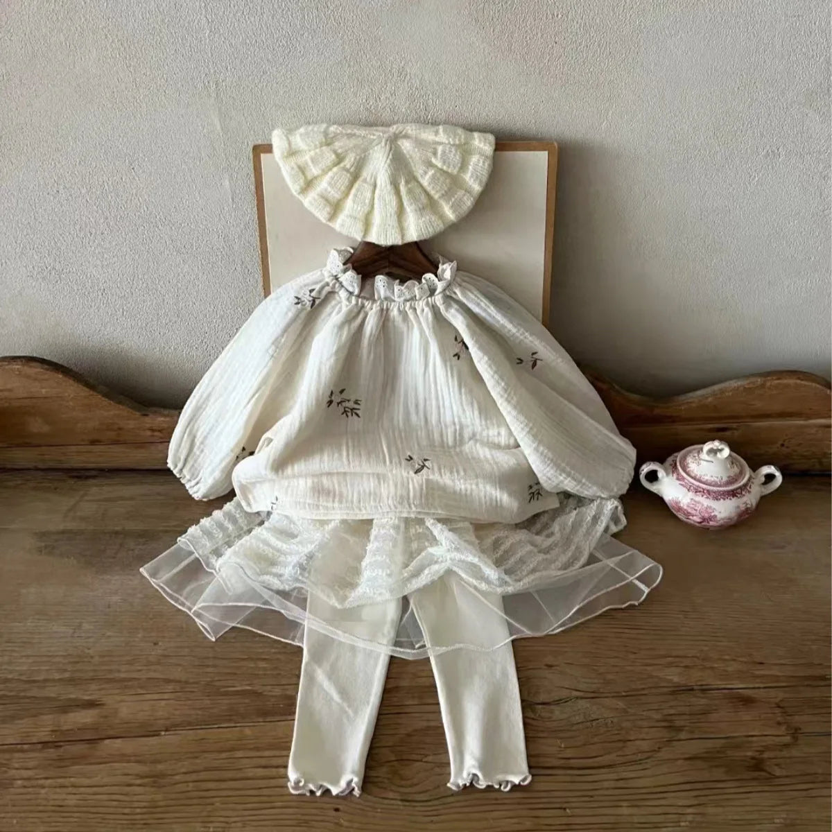 2025 Spring New Baby Girl Flower Embroidery Blouse Cotton Infant Long Sleeve Tops Loose Toddler Girl Shirts Kids Clothes