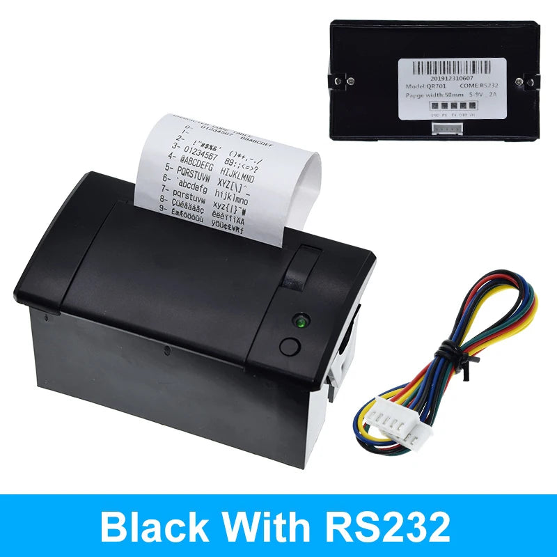 58mm mini thermal printer Embedded POS Receipt Tickets Printer with interface  RS232 / TTL use with 5v-9v for arduino android
