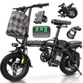 Electric Bike for Adults and Teens, 520W-1200W Motor, 20-28MPH, 32 Miles Range, 48V 10Ah Battery, 3-Level Pedal, Customized