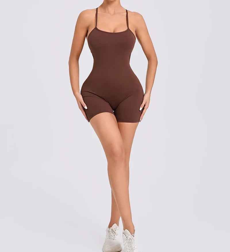 Cloud Rise Yoga SEXY Sports Jumpsuit Women Gym Fitness Playsuit Training Rompers Female Workout Bodysuits Lady Backless Overalls
