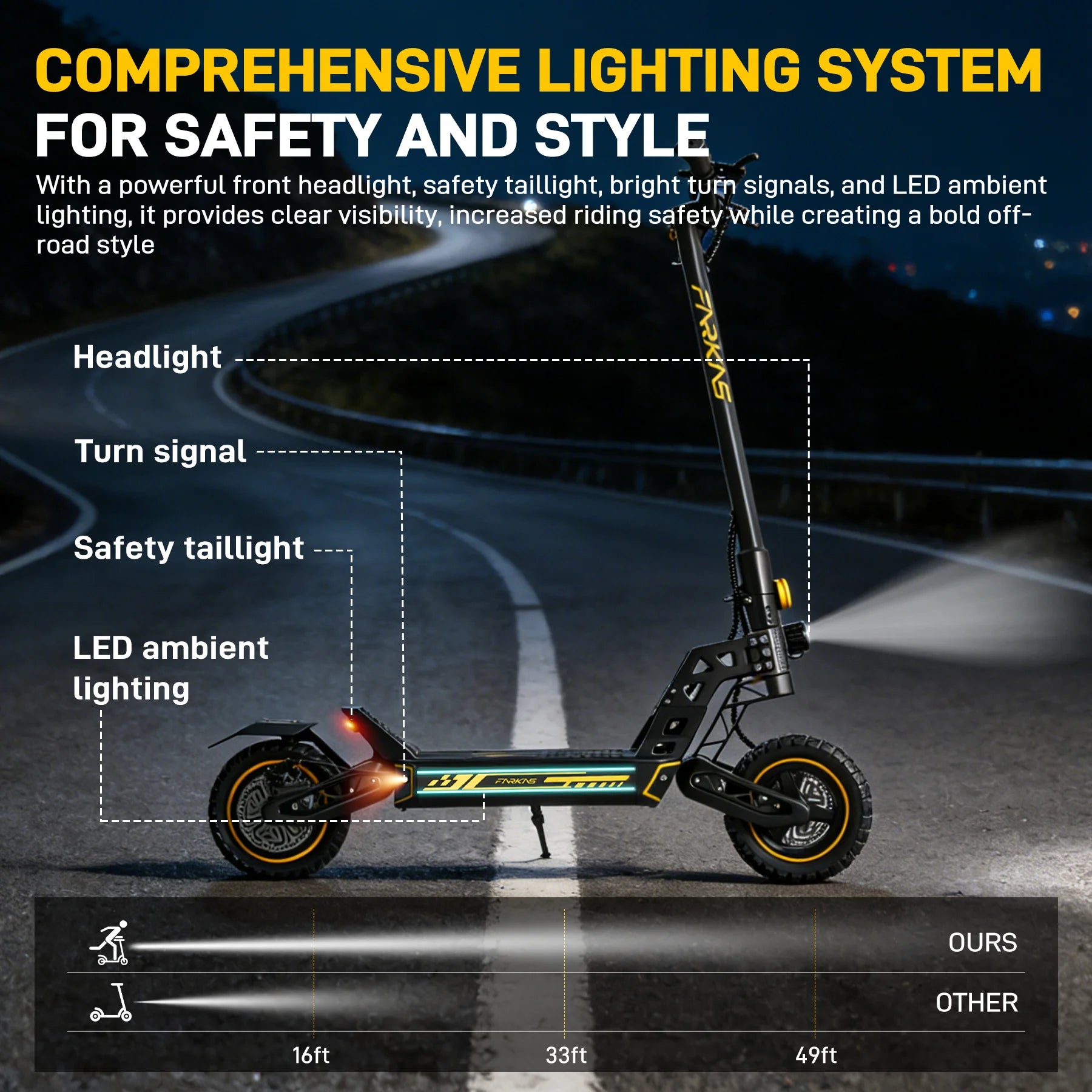 1200W Motor Foldable Adult Electric Scooter 48V 13AH Battery 30MPH Max Speed 10 Inch Off-Road Tires E-Scooter 35-45KM