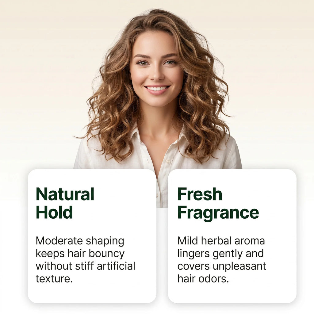 Volumizing Hair Styling Spray Long Lasting Hold Volumizing Texture Enhanced Hair Glossy Setting Spray With Rosemary &Rice Water