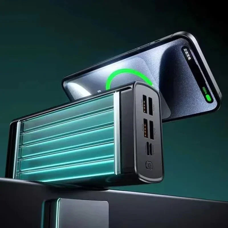 Lenovo CCC 500000mAh 140W Powerbank Super Fast Charging Portable Ultra Capacity Battery Charger LED Digital Display