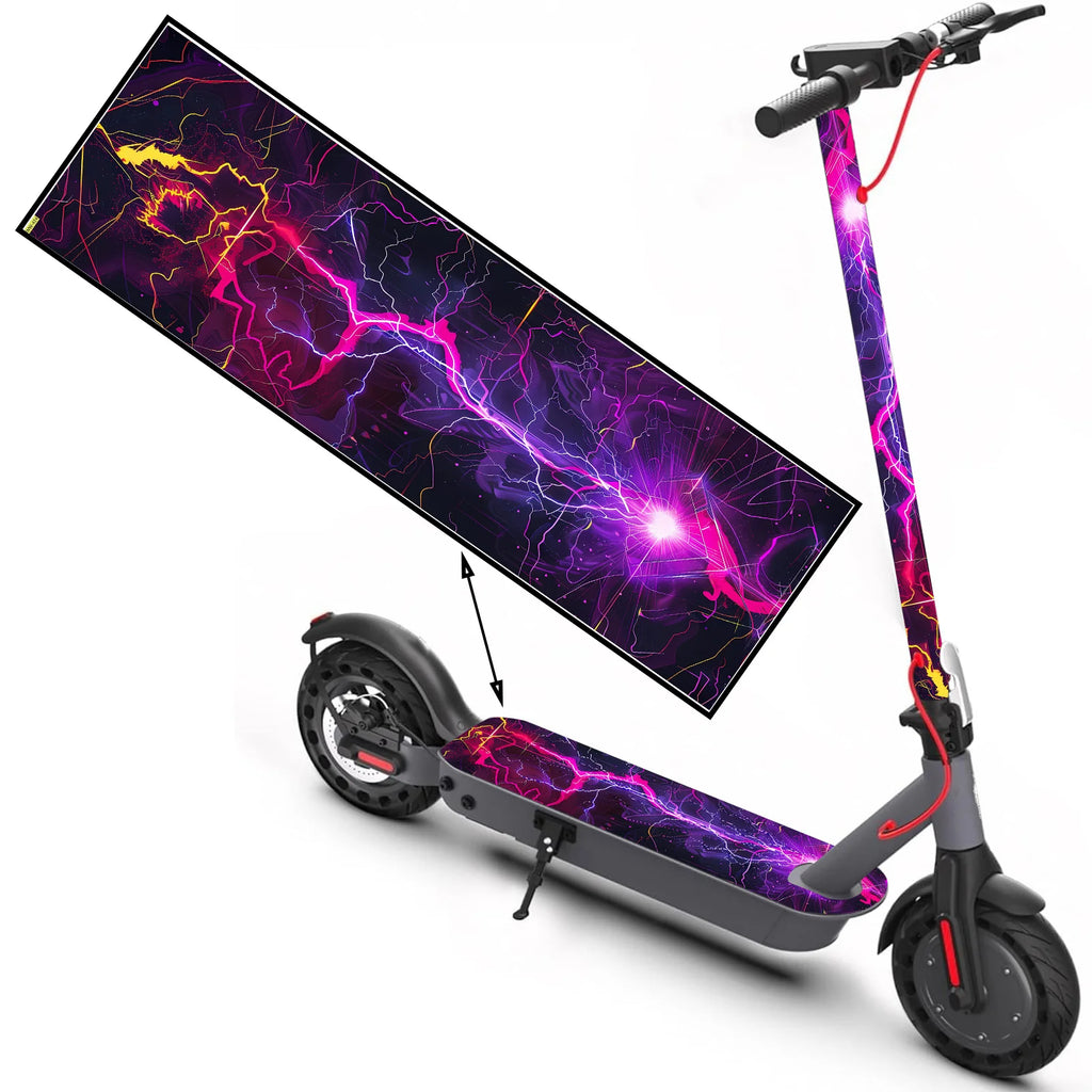 Colorful lightning, trendy scooter stickers, skateboard stickers, scooter floor mat stickers, personalized cool skateboard