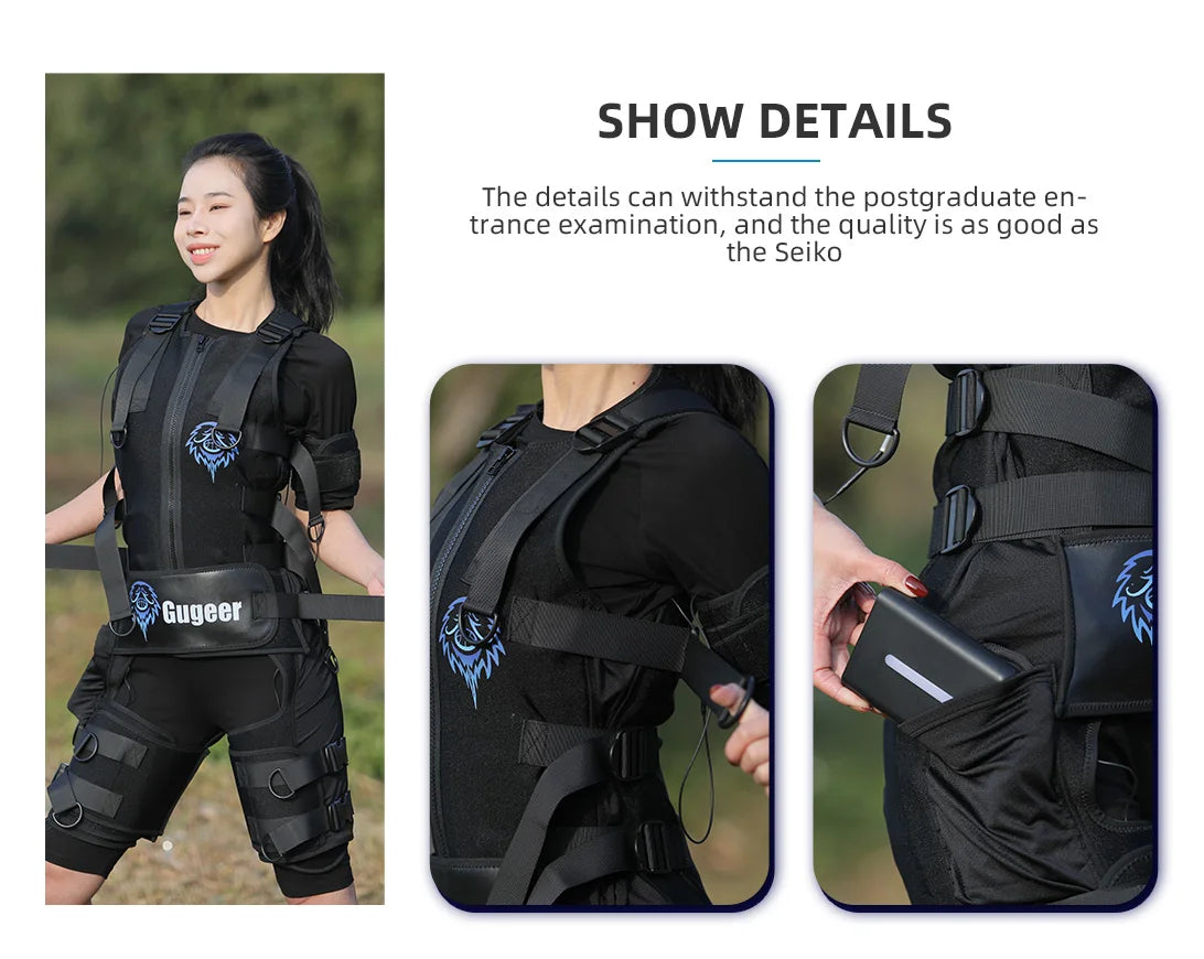 Wireless Full Body EMS Muscle Stimulator for Home Gym Fitness Training Electrotherapy Workout Equipment for Muscle Building