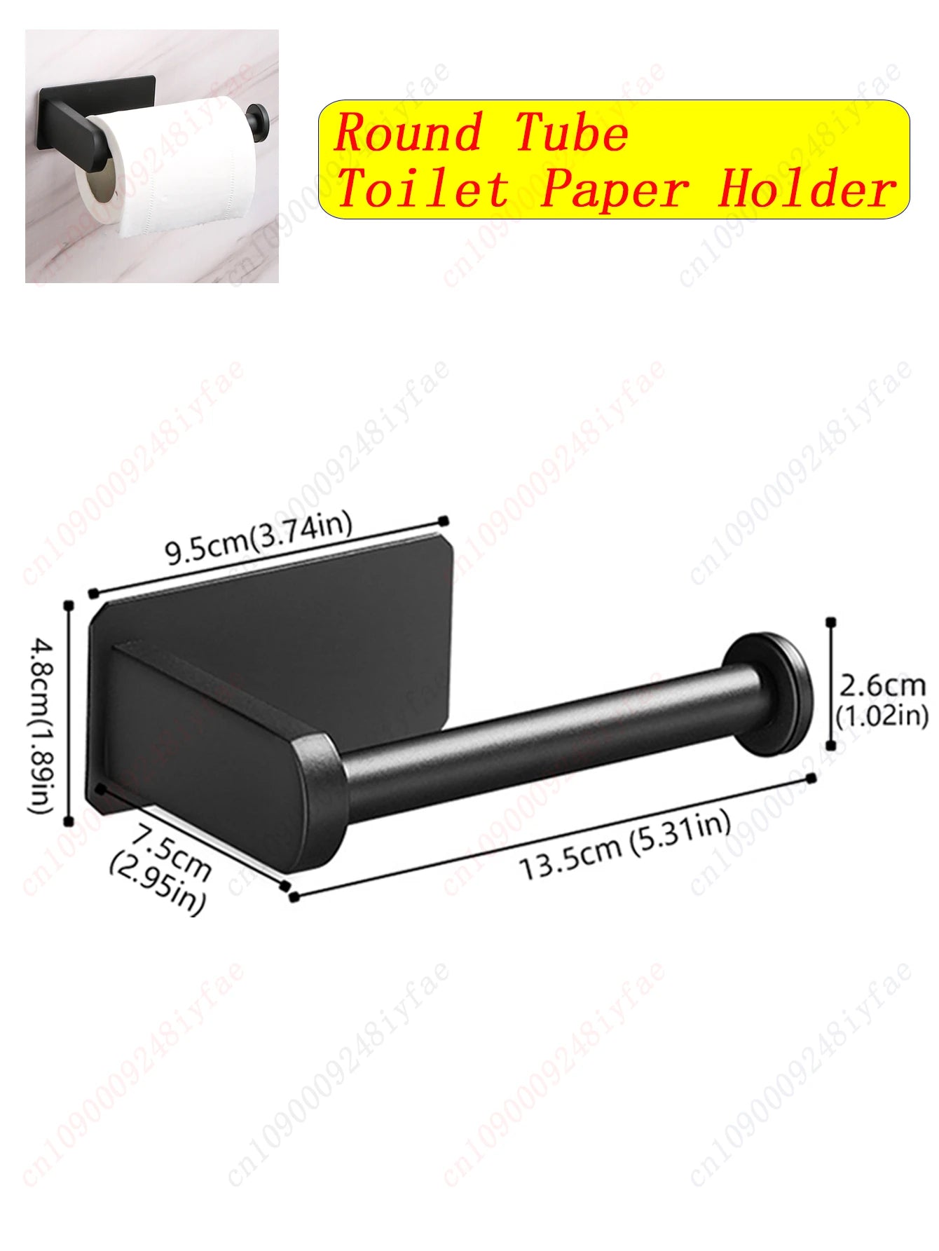 1-5PCS Towel Holder Bathroom Towel Bar Hanger Toilet Paper Holder Dispenser Wall Hooks Robe Key Hooks Hardware Accessories Set
